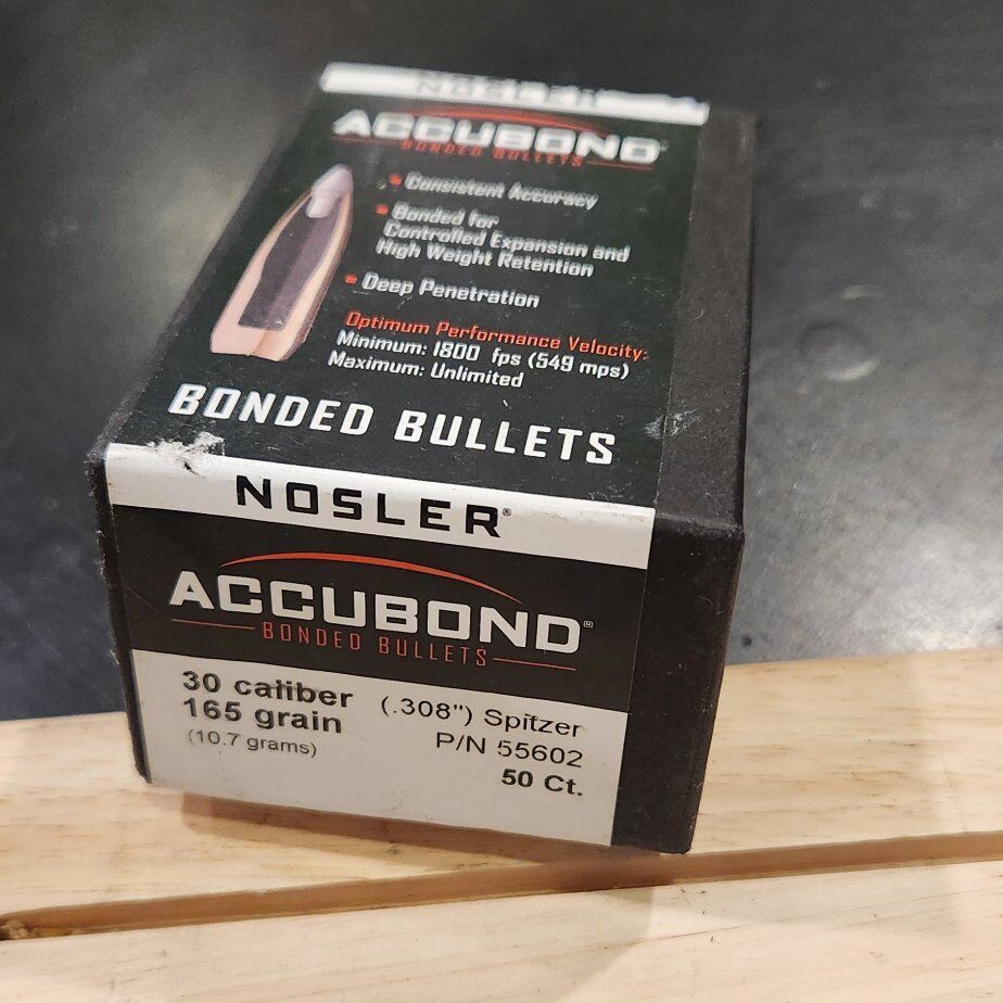 Nosler #55602 Accubond 30cal/.308  165gr spitzer