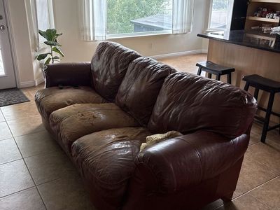 Leather couch
