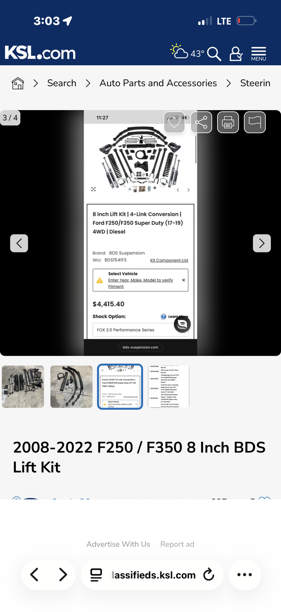 2008-2022 F250/F350 8 inch bds