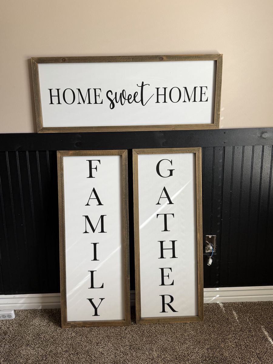 Framed wall decorations