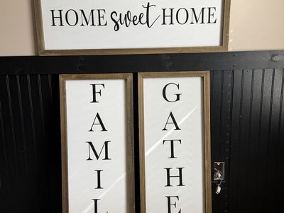 Framed wall decorations