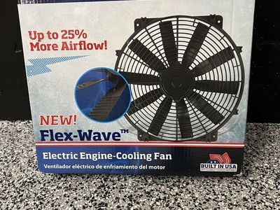 Flex-A-Lite Flex-Wave Electric Engine-Cooling Fan Part 105390 16-Inch LoBoy Puller
