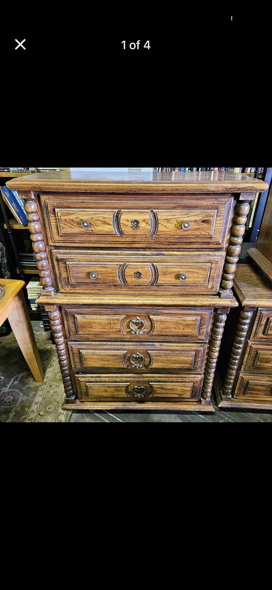 Tall Pretty Wood Dresser