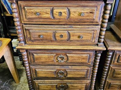 Tall Pretty Wood Dresser