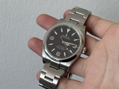 Rolex Explorer 214270 39mm Black Dial Stainless Steel Box Paper