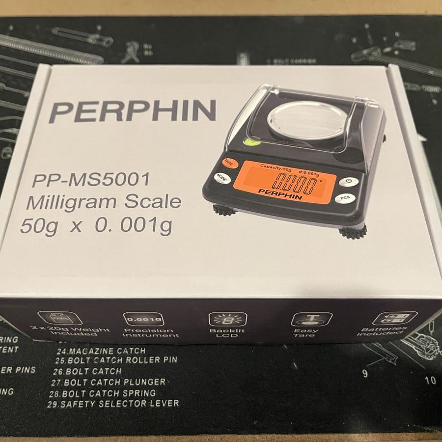 Perphin Milligram Scale Reloading