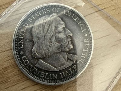 1893 World's Columbian Exposition Chicago Silver Half Dollar Coin