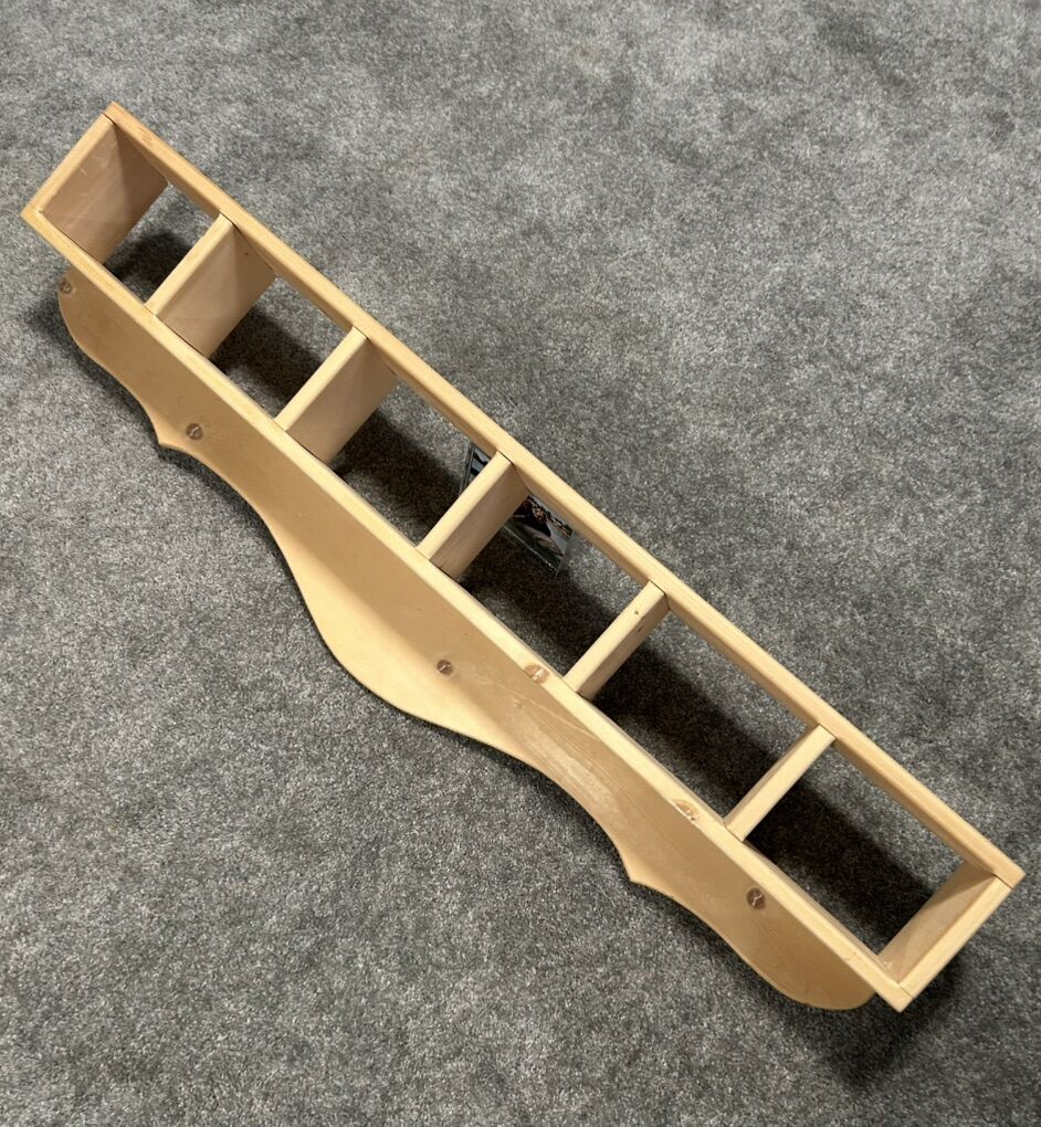 Country Wall Curio Knick Knack Display Shelf