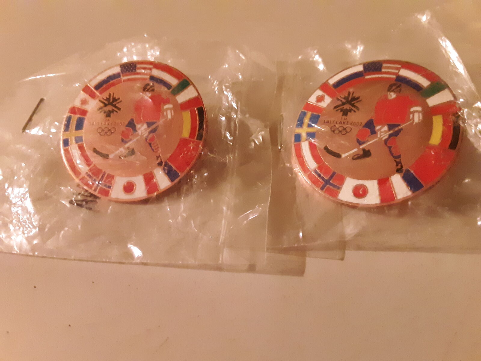 2002 Winter Olympics Hockey Pins New in Package