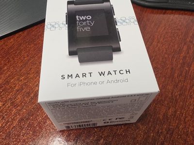 Pebble Original Smartwatch for iPhone/Android - Black, Never Used (Open Box)