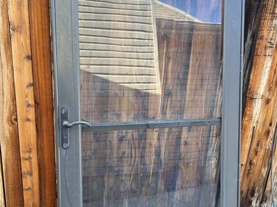 36x80 Aluminum Storm Door with Glass Panel