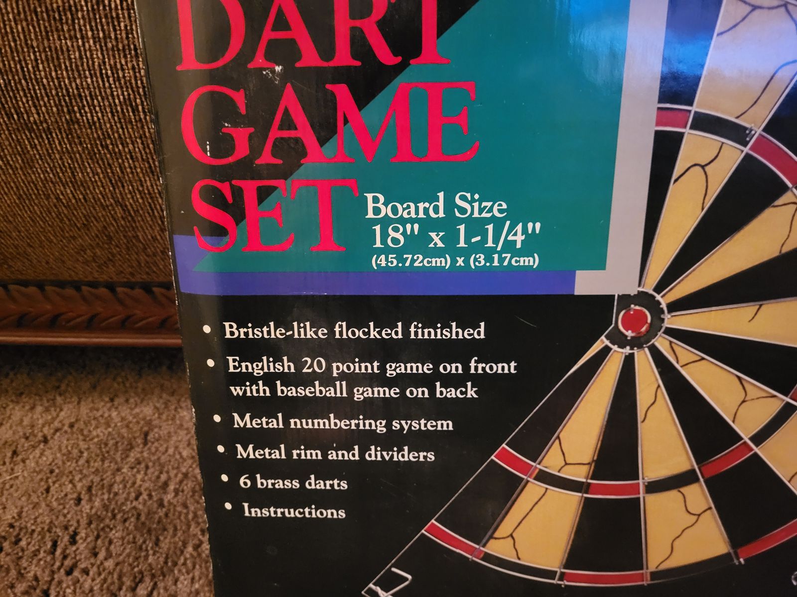 Franklin Tournament Dart Game Set.  Never opened or used. Sales for $55 at Walmart.