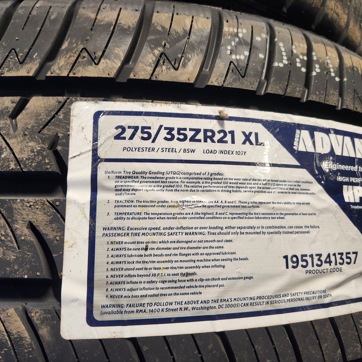 275/35r21 advanta hpz-02