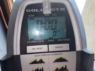 Gold's Gym Elliptical Machine with Digital Display & Workouts
