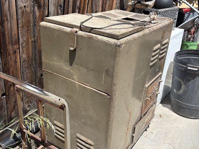 Antique coal burning heater