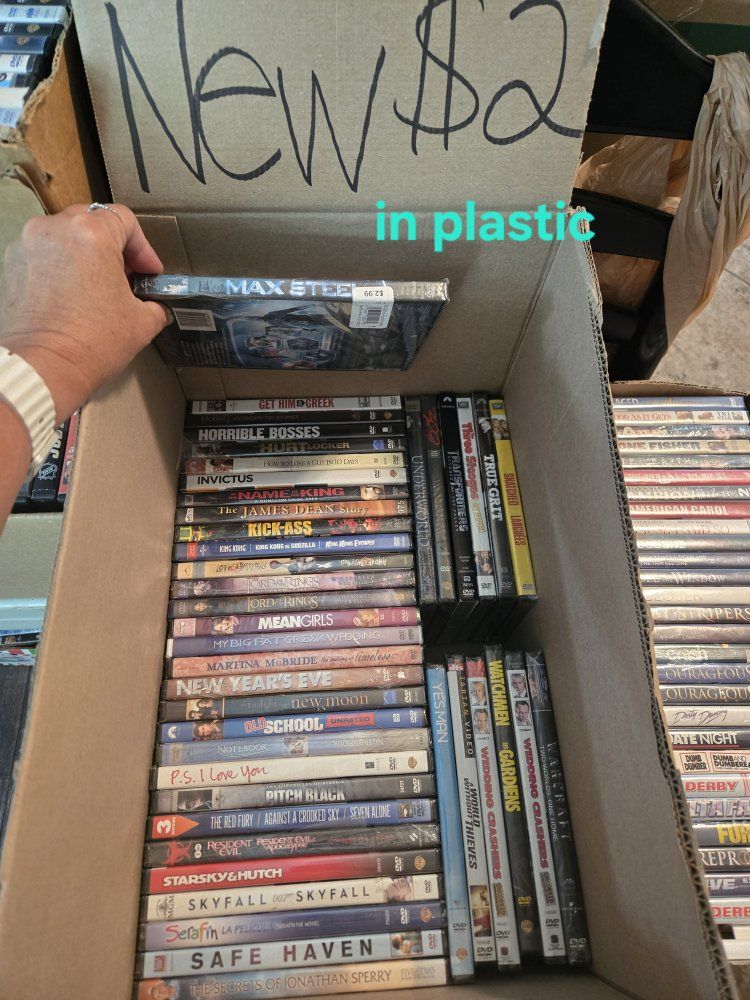 New in plastic Dvd's $2