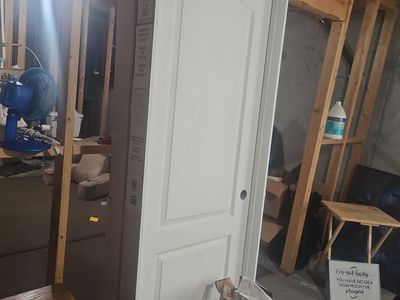 ReliaBilt 30-in x 80-in 2-Panel Molded Hollow Core Prehung Interior Door