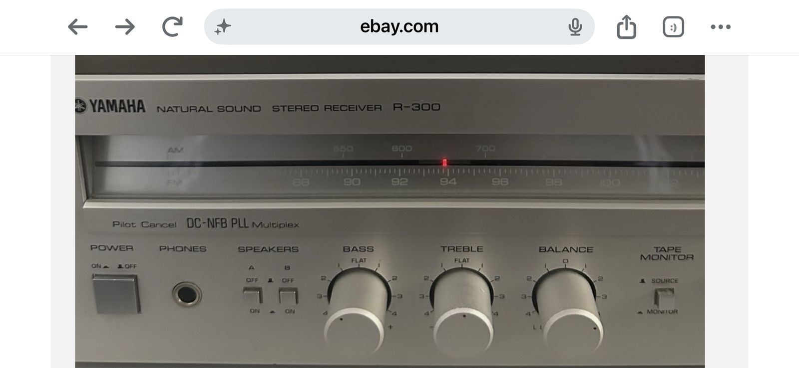 Yamaha R-500/ R-300 Natural Sound AM/FM Stereo Receiver