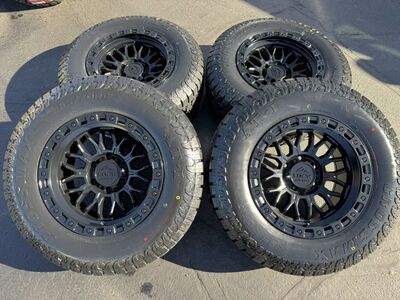 New 265/70r17 AT Black Lock 6x5.5 Chevy Tacoma GMC
