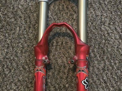 Marzocchi Bomber Vintage Mountain Bike Suspension Fork Red with Headset