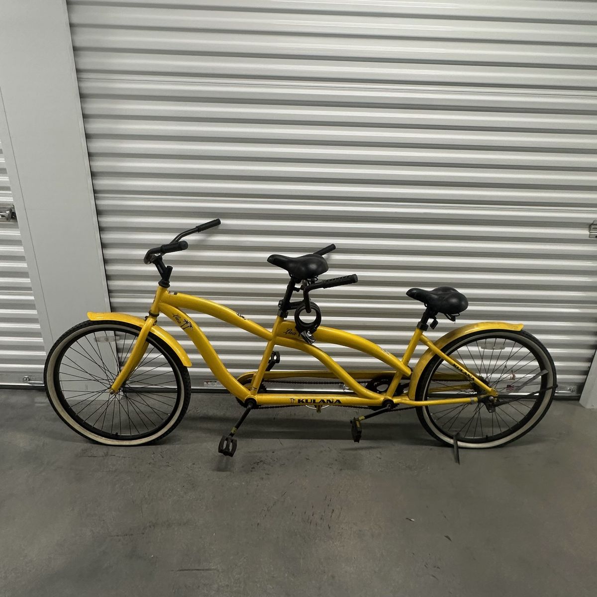 Kulana Tandem Beach Cruiser Bike – 2 Person Yellow Cruiser Bicycle