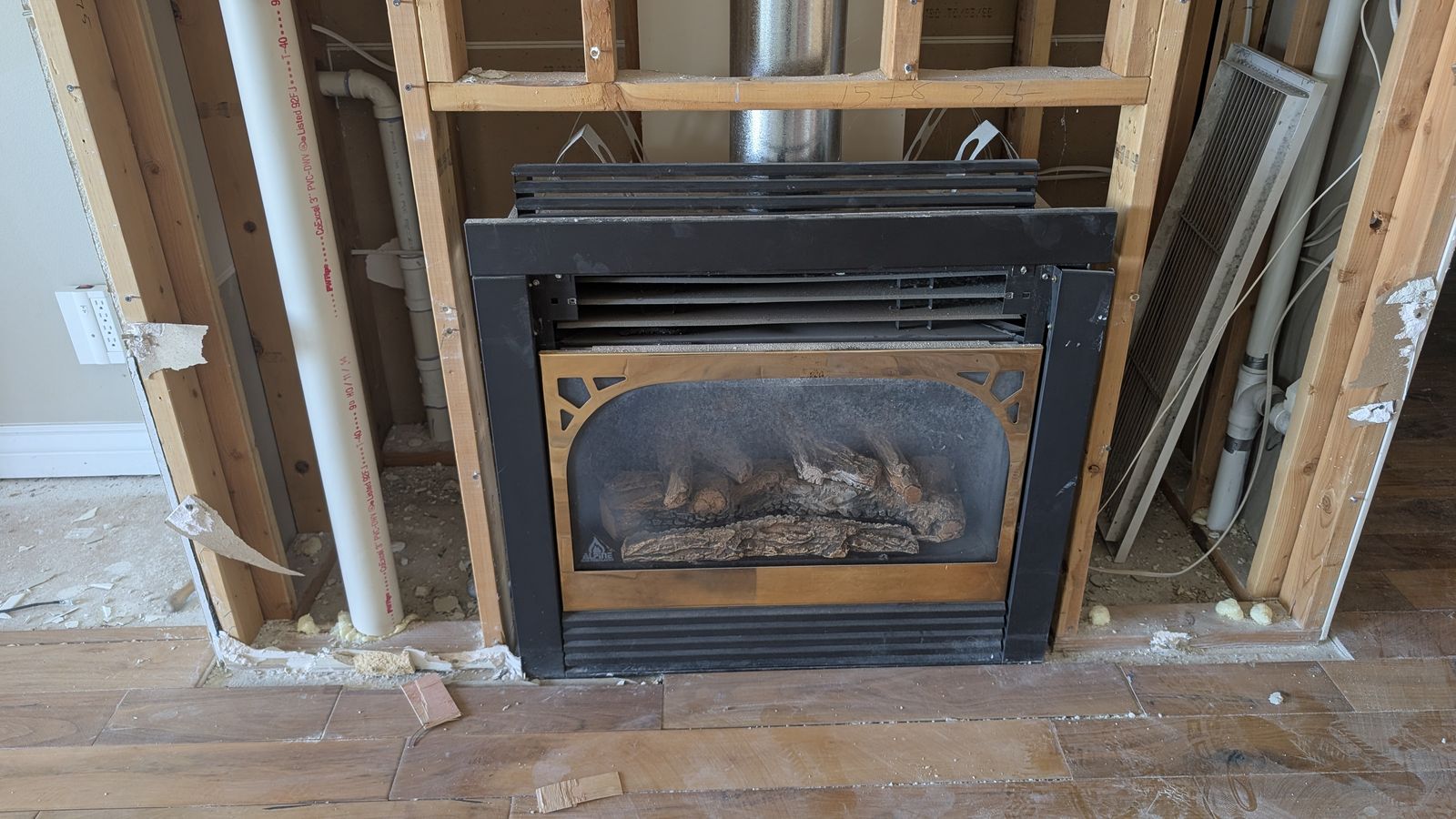 Gas indoor fire place