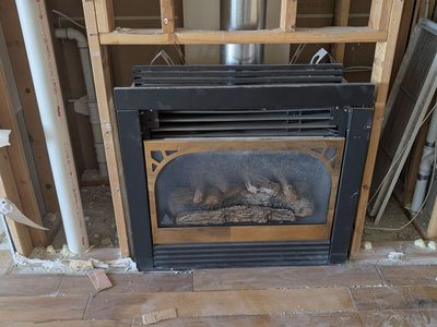 Gas indoor fire place