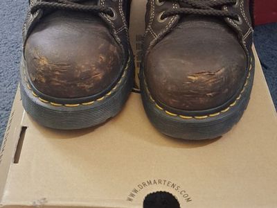 Doc Marten steel toed boots