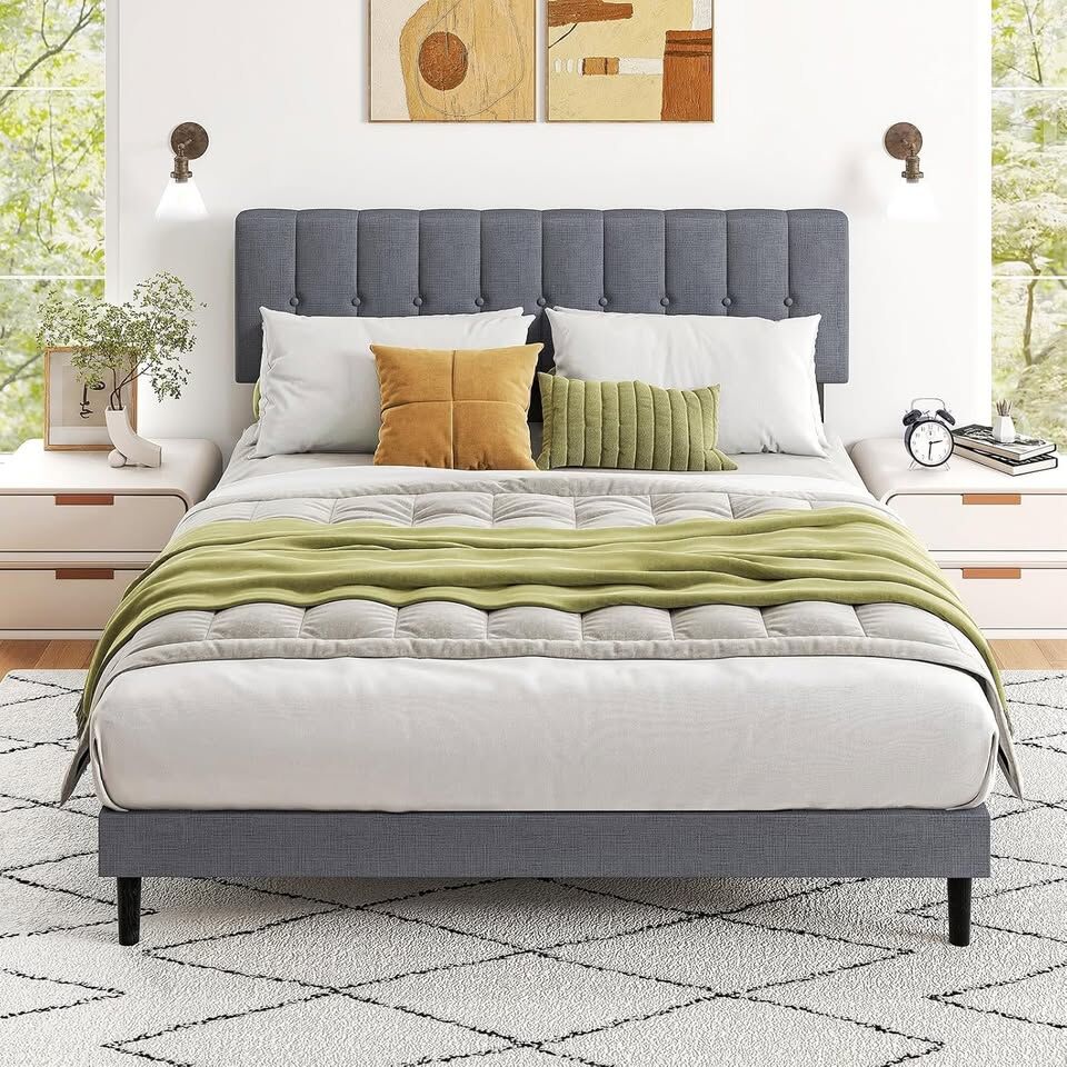 Upholstered Queen Bed Frame – SPECIAL DEAL