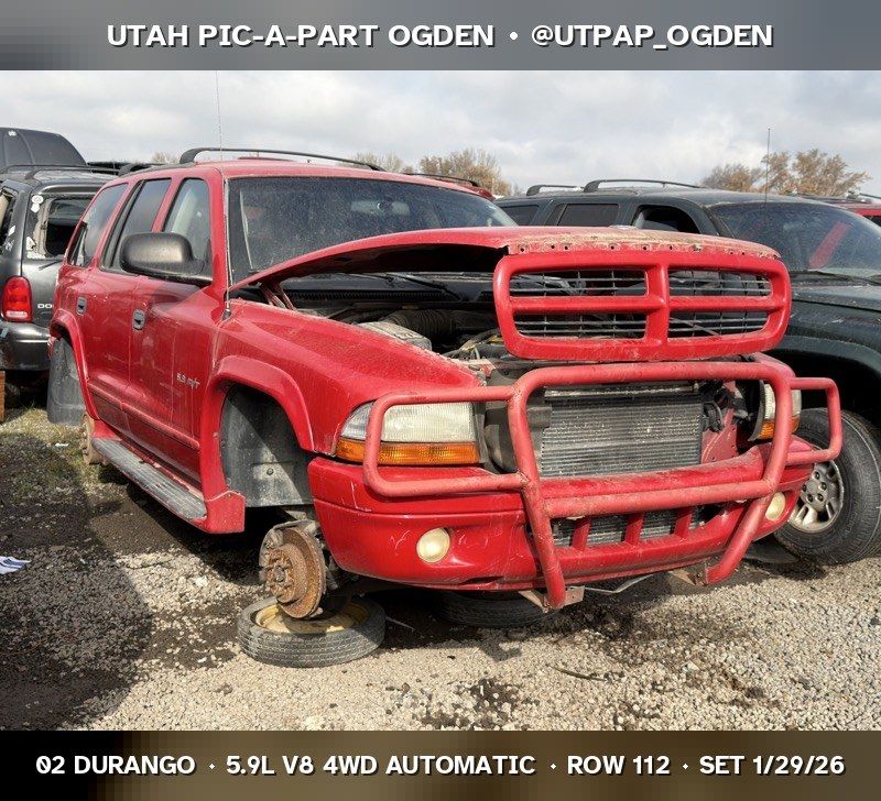 2002 Dodge Durango Parts - UTPAP Ogden