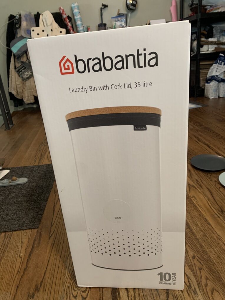 NEW Brabantia Cork Lid Laundry Bin Hamper