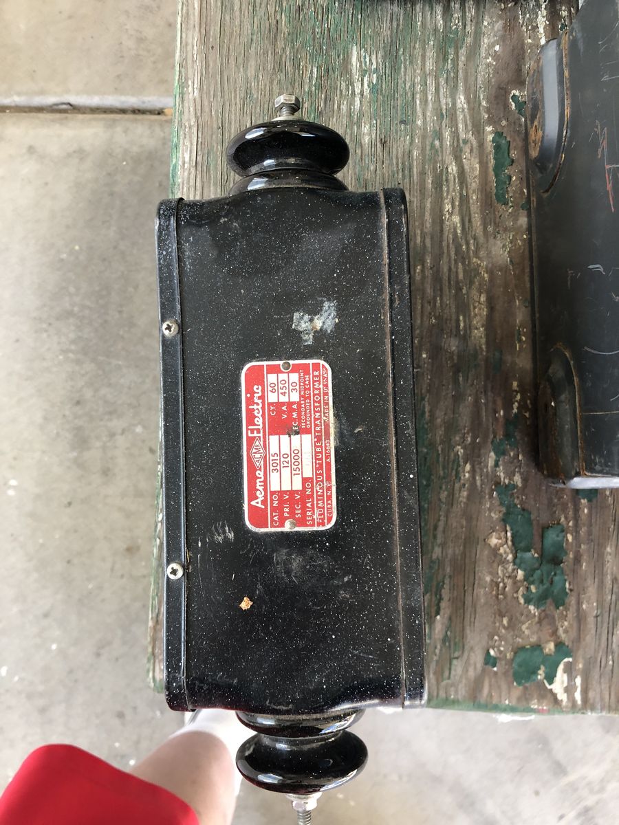 Acme Electric 3015 Luminous Tube Transformer - 120V Primary, 15000V Secondary