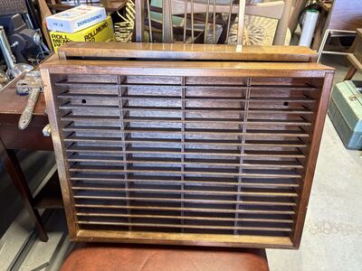 Vintage Napa Valley wooden audio cassette tapes storage / display organizer cases