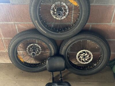 Addmotor Electric Trike Wheels Seat & Charger