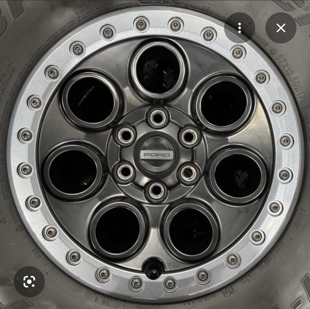 5x Raptor Beadlock wheels from a 37 package. 