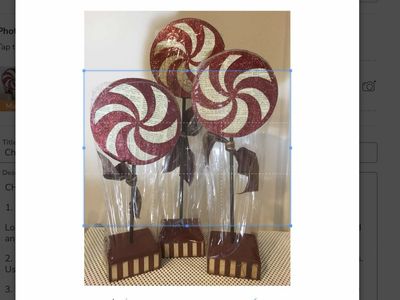 The Wood Connection Christmas Peppermint Lollypop Stands Decor 13in, 15in, and 18in Tall x 5 1/2in in Dia. Kit