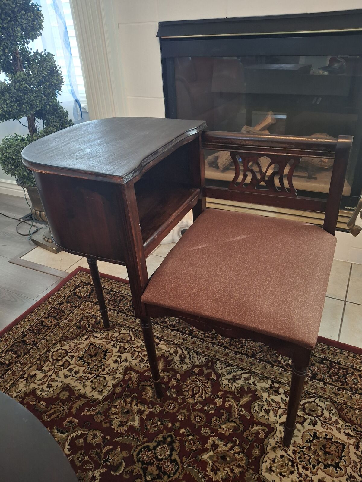 original 1940 coffee/phone chair