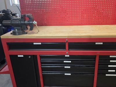 Milwaukee 61" Mobile Workbench with Pegboard