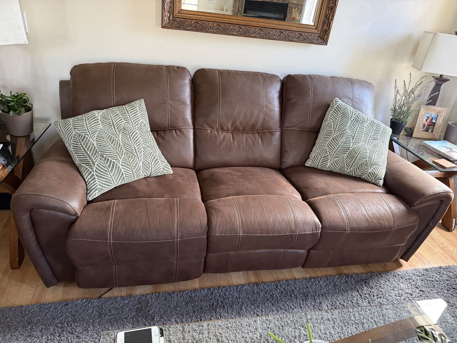 Couch and Loveseat - Reclining w/USB Plug-ins