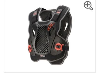 Alpinestars Bionic Action Chest Protector - Black/Red - XX-Large - MX/Off-Road Protection