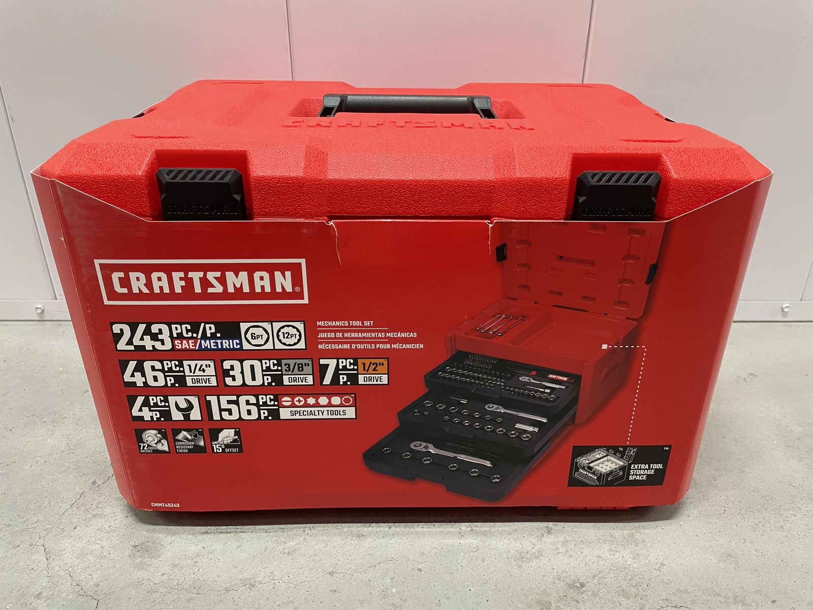 [NEW] CRAFTSMAN 243-Piece SAE & Metric Mechanics Tool Set
