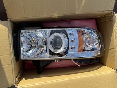 Spyder halo headlights new 1994-2002 Dodge ram
