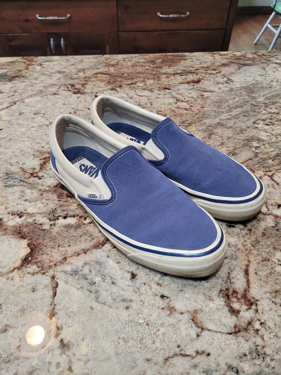 VANS Slip-On Reissue 98 Thalia Surf Blue Marshmallow Mens 10