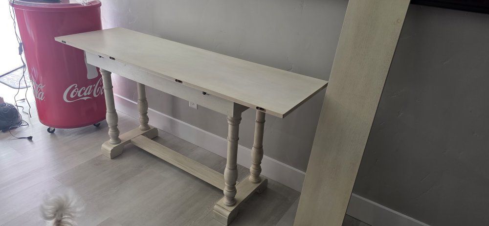 Large sofa table with additional sides you can add