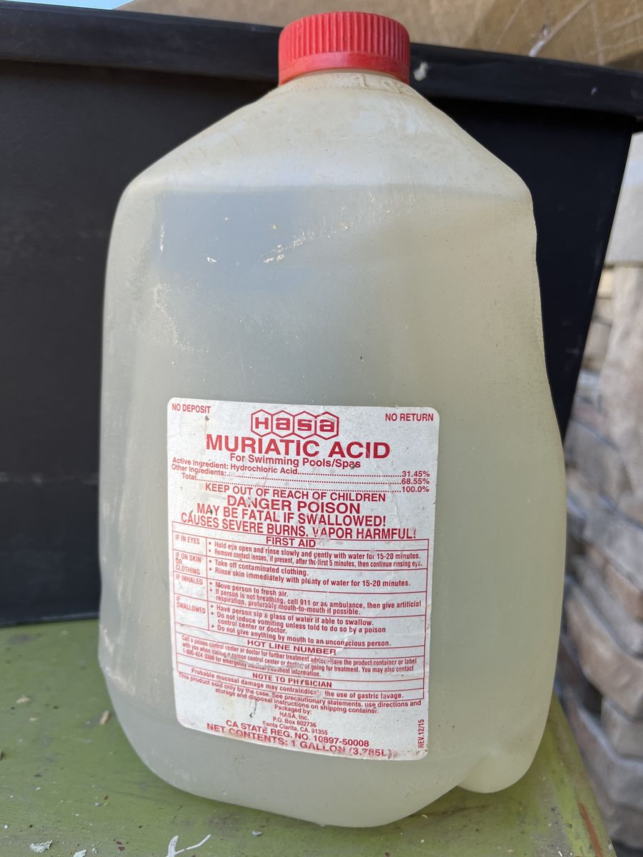 Muriatic Acid for pools and spas