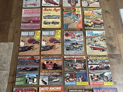 Vintage auto magazines from the 1950s/60s/70s