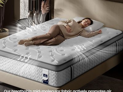 12" Full Mattress - Firm Cooling Hybrid Mattress - Bed in a Box for Back & Side Sleepers - CertiPUR-US Certified