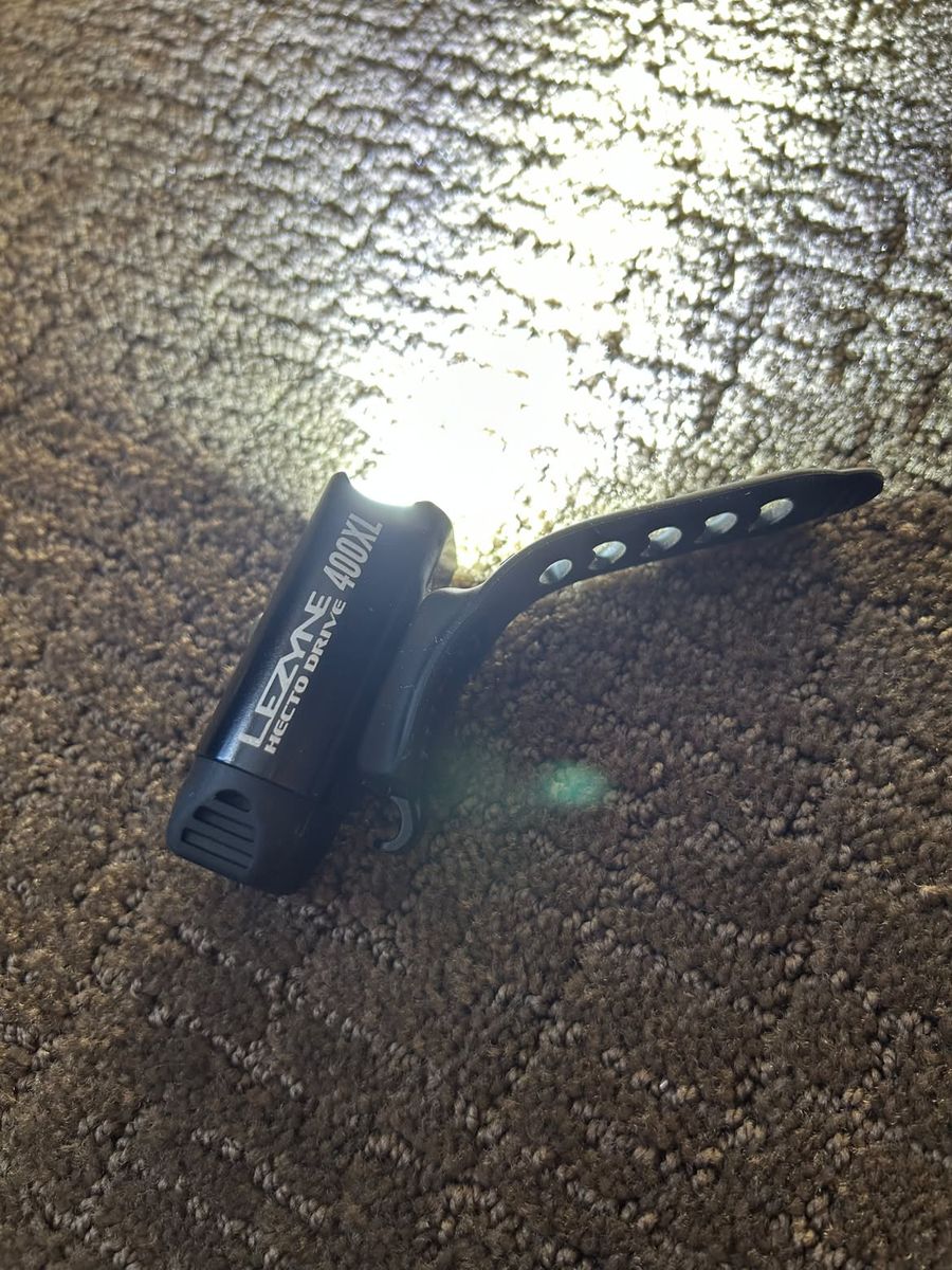 Lezyne Hecto Drive 400XL & Lezyne Strip Drive Bike Light Set - Black, USB Rechargeable