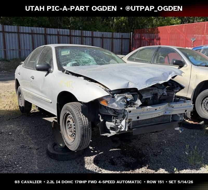 2003 Chevrolet Cavalier Parts - UTPAP Ogden