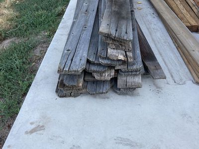 Old weathered fence boards